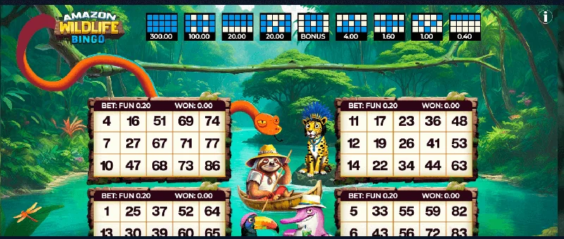 Screenshot di Amazon Wildlife Bingo