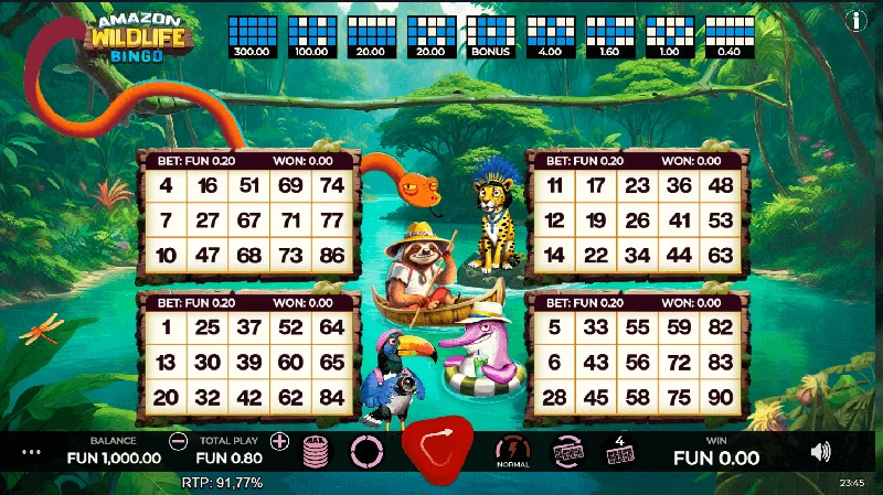 Screenshot di Amazon Wildlife Bingo
