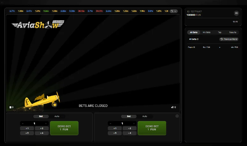 Screenshot di Aviashow