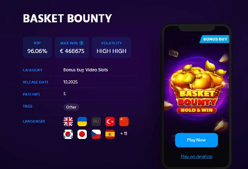 Screenshot di Basket Bounty