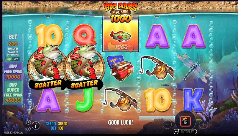 Screenshot di Big Bass Splash 1000