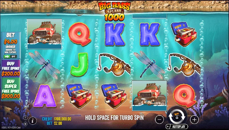 Screenshot di Big Bass Splash 1000