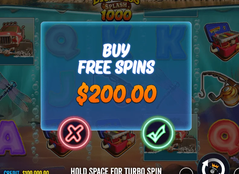 Screenshot di Big Bass Splash 1000