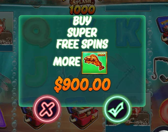 Screenshot di Big Bass Splash 1000