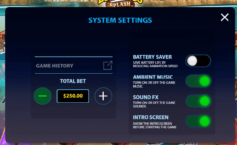 Screenshot di Big Bass Splash 1000