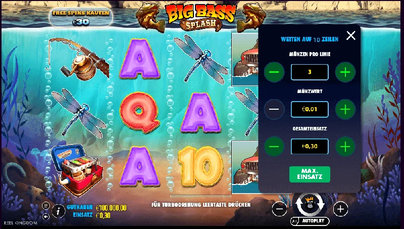 Screenshot di Big Bass Splash