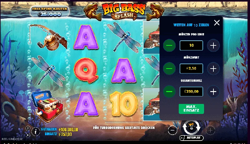 Screenshot di Big Bass Splash