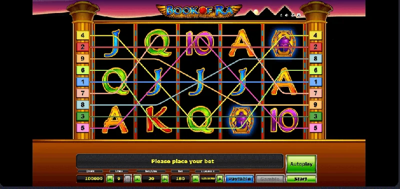 Screenshot di Book Of Ra