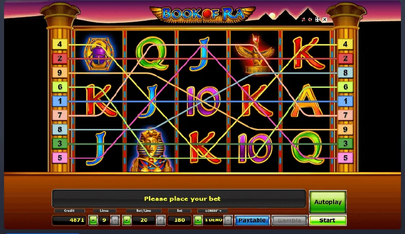 Screenshot di Book Of Ra