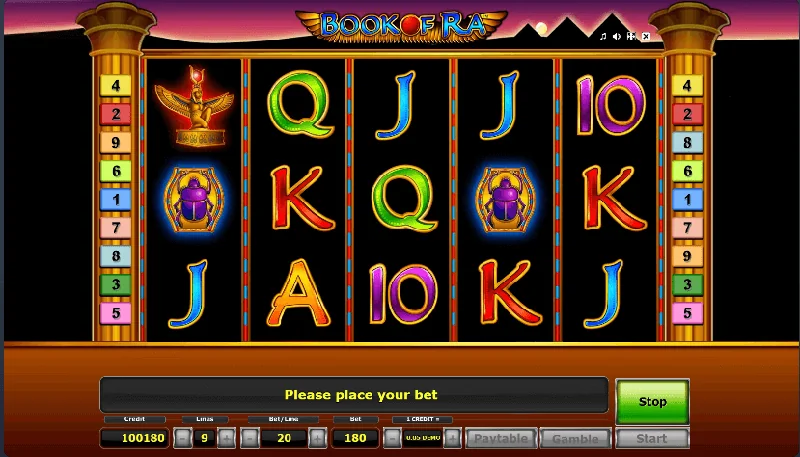 Screenshot di Book Of Ra