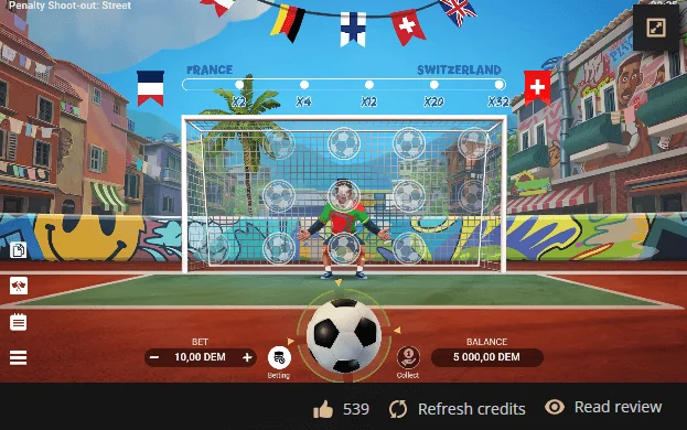 Screenshot di Penalty Shoot-Out