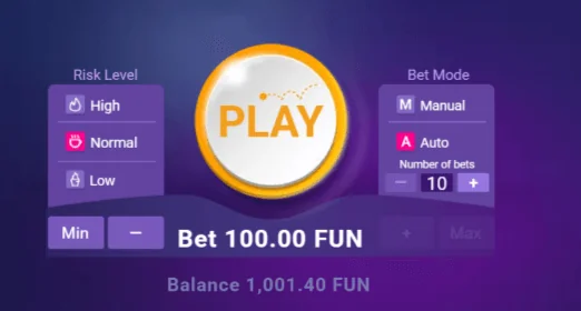 Screenshot di Plinko