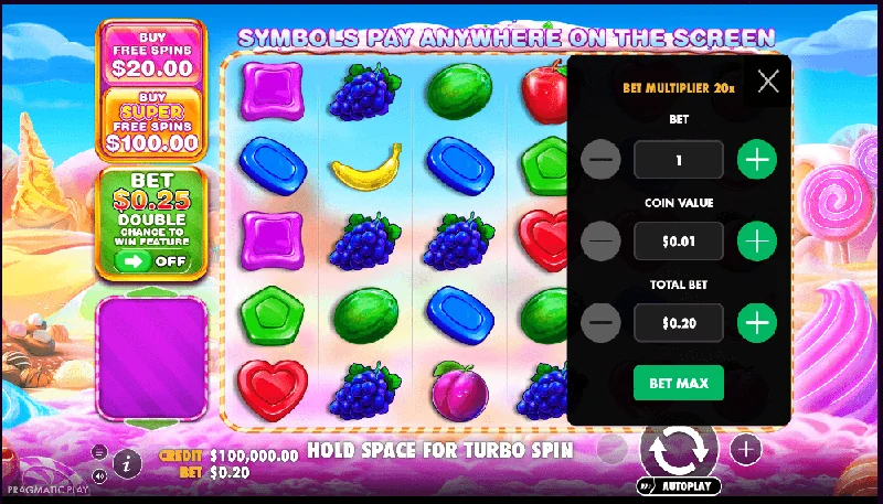 Screenshot di Sweet Bonanza 1000