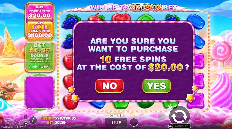 Screenshot di Sweet Bonanza 1000