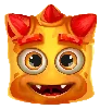 Simbolo Arancione con Due Occhi di Reactoonz 100