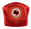 Simbolo Rosso con Un Occhio di Reactoonz 100