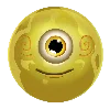 Simbolo Giallo con un Solo Occhio di Reactoonz 100